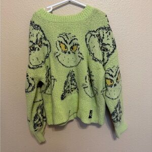 Dr. Seuss Lime Green Grinch Sweater